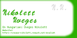 nikolett uveges business card